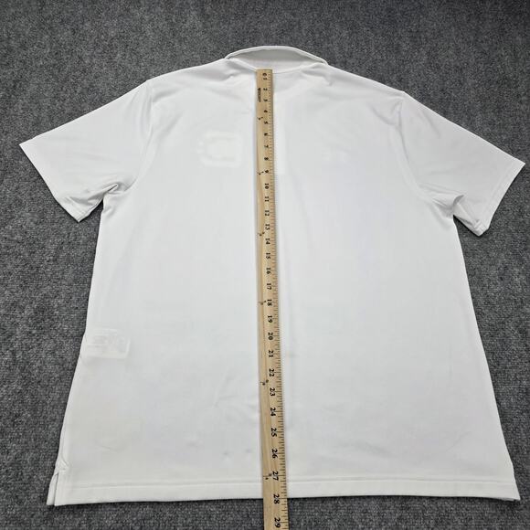 South Carolina Gamecocks Shirt Mens Large White Polo NCAA College Under Armour - Picture 6 of 16